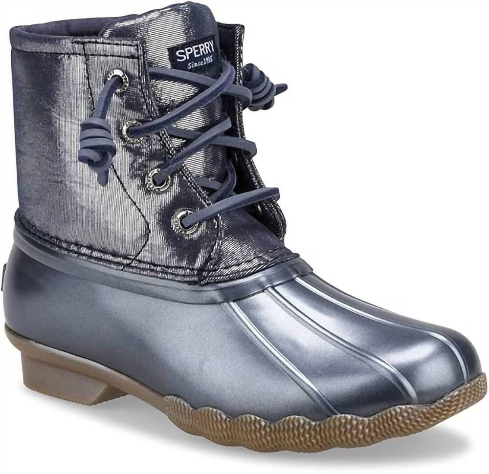 NEW SPERRY kid's saltwater duck boots in blue
